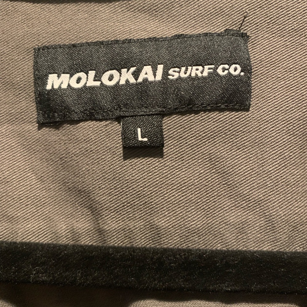 Molokai Surf Co Gray Shirt Jacket - Picture 2 of 5